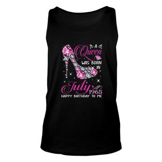 Queens Are Born In July 1965 Unisex Tank Top | Mazezy