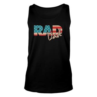 Rad Dad 1990'S Retro Gift For Farther Unisex Tank Top | Mazezy CA