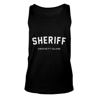 Rahul Kohli Sheriff Crockett Island Ladies Unisex Tank Top | Mazezy