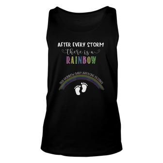 Rainbow Baby Pregnancy For Expecting Women Due October Unisex Tank Top | Mazezy