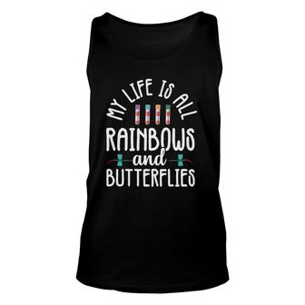 Rainbow Butterflies Phlebotomist Phlebotomy Technician Nurse Tank Top | Mazezy