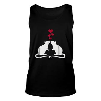 Rats In Love Unisex Tank Top | Mazezy