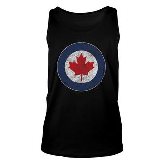 Rcaf Royal Canadian Air Force Roundel Maple Leaf Unisex Tank Top | Mazezy
