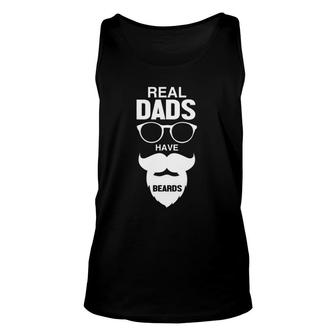 Real Dads Have Beards - Father's Day Gift Idea Unisex Tank Top | Mazezy