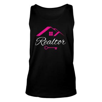 Real Estate Agent Cute Realtor Tank Top Unisex Tank Top | Mazezy