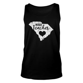 Red For Ed Math Teacher Sc South Carolina Protest Tee Unisex Tank Top | Mazezy