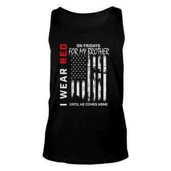 Red On Friday Brother Remember Everyone Deployed Usa Flag Zip Tank Top | Mazezy