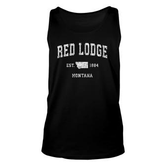 Red Lodge Montana Mt Vintage Athletic Sports Design Unisex Tank Top | Mazezy AU