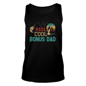 Reel Cool Bonus Dad Fishing Father’S Day Gift Fisherman Dad Unisex Tank Top | Mazezy