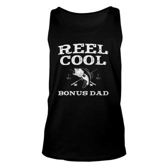 Reel Cool Bonus Dad Fishing Funny Fisherman Gift Unisex Tank Top | Mazezy