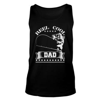 Reel Cool Dad Fishing Father's Day Gift Unisex Tank Top | Mazezy