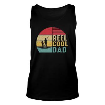 Mens Reel Cool Dad Great For Fish Hunter Fisherman Daddy Tank Top | Mazezy