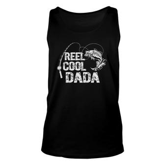 Mens Reel Cool Dada With Fish And Fishing Rod Dad Grandpa Tank Top | Mazezy