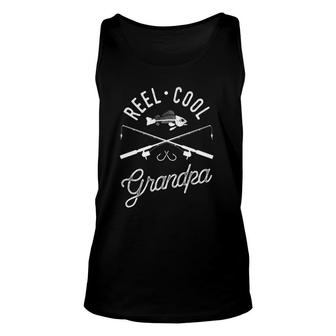 Mens Reel Cool Grandpa Grandfather Father's Day Fishing Tank Top | Mazezy