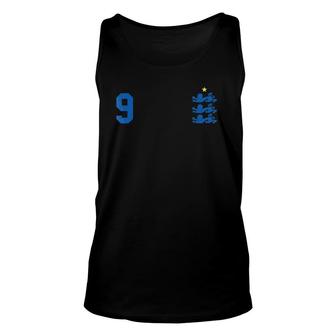 Retro England Football Jersey England Soccer Tee Lions 9 Ver2 Tank Top | Mazezy