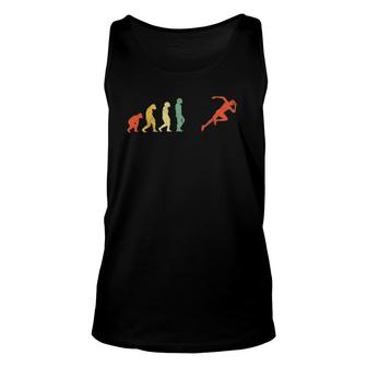 Retro Evolution Running To Modern Man Monkey Run Ape Runners Tank Top | Mazezy