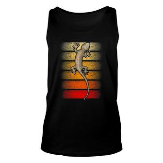 Retro Gecko Lover Reptile Animal Lover Lizard Gecko Unisex Tank Top | Mazezy