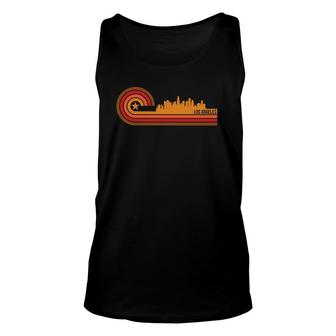 Retro Los Angeles Cityscape Los Angeles Ca Skyline Pullover Tank Top | Mazezy