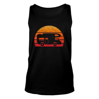 Retro Rv Camping Motorhome For Camper Unisex Tank Top | Mazezy