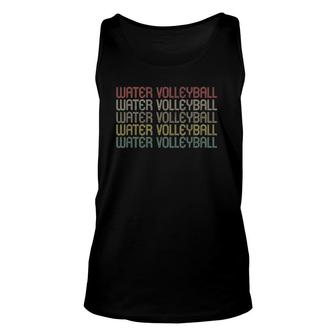 Retro Style Water Volleyball Unisex Tank Top | Mazezy