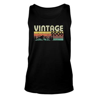 Retro Vintage 2006 Graphics 15Th Birthday Gift 15 Years Old Unisex Tank Top | Mazezy