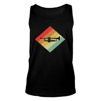 Retro Vintage 80'S Trumpet Gift For Trumpeters Unisex Tank Top | Mazezy