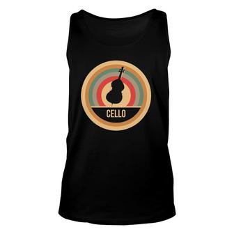 Retro Vintage Cello Gift For Cellists Pullover Unisex Tank Top | Mazezy