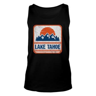 Retro Vintage Lake Tahoe Gift Unisex Tank Top | Mazezy