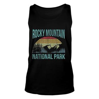 Retro Vintage National Park Rocky Mountain National Park Gift Unisex Tank Top - Thegiftio UK