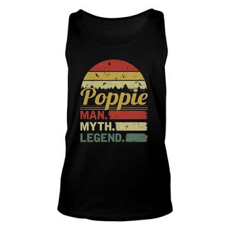 Mens Retro Vintage Poppie Man Myth Legend Outfit Father's Day Tank Top | Mazezy