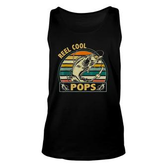 Retro Vintage Reel Cool Pops Gift For Father's Day Unisex Tank Top | Mazezy