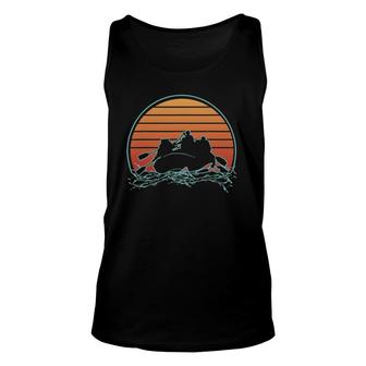 Retro Vintage Style White Water Rafting Gift For Rafters Unisex Tank Top | Mazezy