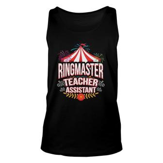 Ringmaster Teacher Assistant Circus Carnival Unisex Tank Top | Mazezy