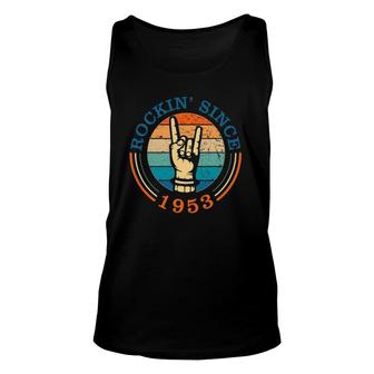 Rockin Since 1953 For Classic Rock Music 69Th Birthday 2022 Ver2 Tank Top | Mazezy