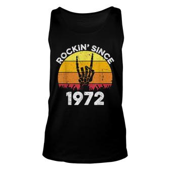 Rockin Seit 1972 49 Jahre Alt 49 Geburtstag Rock And Roll Unisex Tank Top | Mazezy