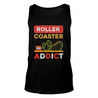 Roller Coaster Designs Roller Coaster Loving Adult Unisex Tank Top | Mazezy