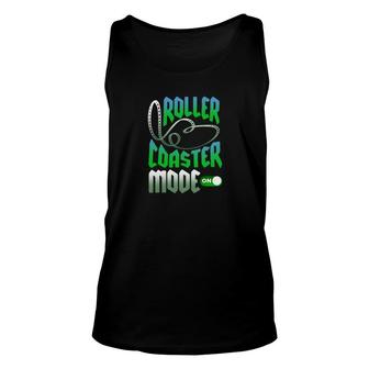Roller Coaster Mode On Unisex Tank Top | Mazezy