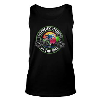Ruckus Rider Gy6 Special Scooter Funny Design Unisex Tank Top | Mazezy