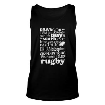 Rugby Sports Gift For Player Or Coach Unisex Tank Top | Mazezy
