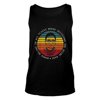 Ruth Bader Ginsberg Fight For The Things You Care About Unisex Tank Top - Seseable