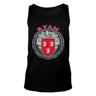 Ryan Family Crest Coat Of Arms Unisex Tank Top | Mazezy DE