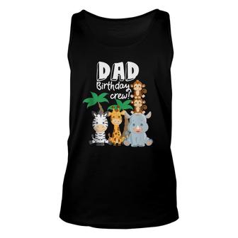 Safari Zoo Animals Dad Birthday Crew Safari Theme Bday Party Tank Top | Mazezy