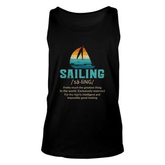 Sailing Definition Outdoor Activitty Unisex Tank Top - Thegiftio