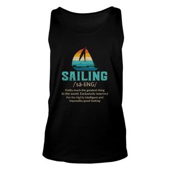 Sailing Definition Outdoor Activitty Unisex Tank Top - Thegiftio UK