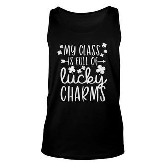 Womens Saint Patrick's Day Teacher My Class Is Full Of Lucky Charms Tank Top | Mazezy