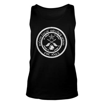 Salem Local Witches Union Est 1692 Funny Halloween Witch Unisex Tank Top | Mazezy
