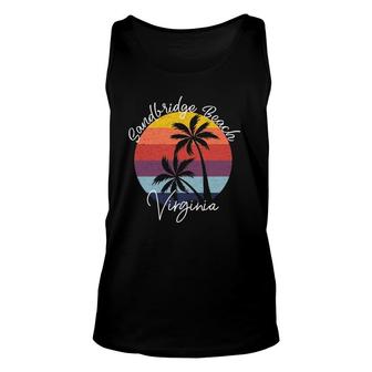 Sandbridge Beach Virginia Vintage 1960'S Beach Surfer Gift Unisex Tank Top | Mazezy