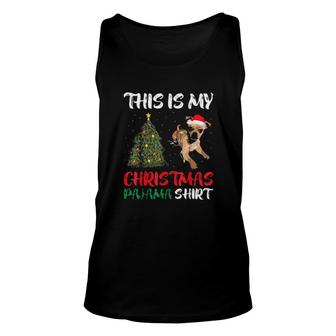 Santa Chihuahua This Is My Christmas Pajama Christmas Sweater Tank Top | Mazezy