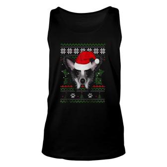 Santa Chinese Crested Dog Holiday Ugly Christmas Graphic Raglan Baseball Tee Tank Top | Mazezy