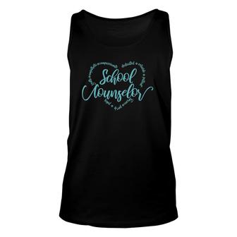 School Counselor Appreciation Gift Unisex Tank Top | Mazezy